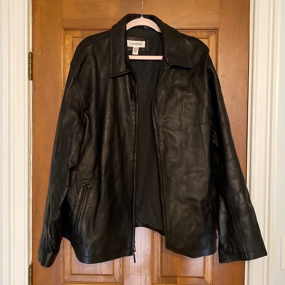 Calvin Klein Other - Calvin Klein Leather Jacket Mens XXL